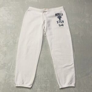 Vintage Y2K Hollister Surf Co California Sweatpants Men's M White Logo Spellout